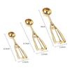 Easy To and Clean Metal Ice Cream Ball Spoon Multi-Functional and Sturdy Wide Applications Stainless Steel, Gold, M