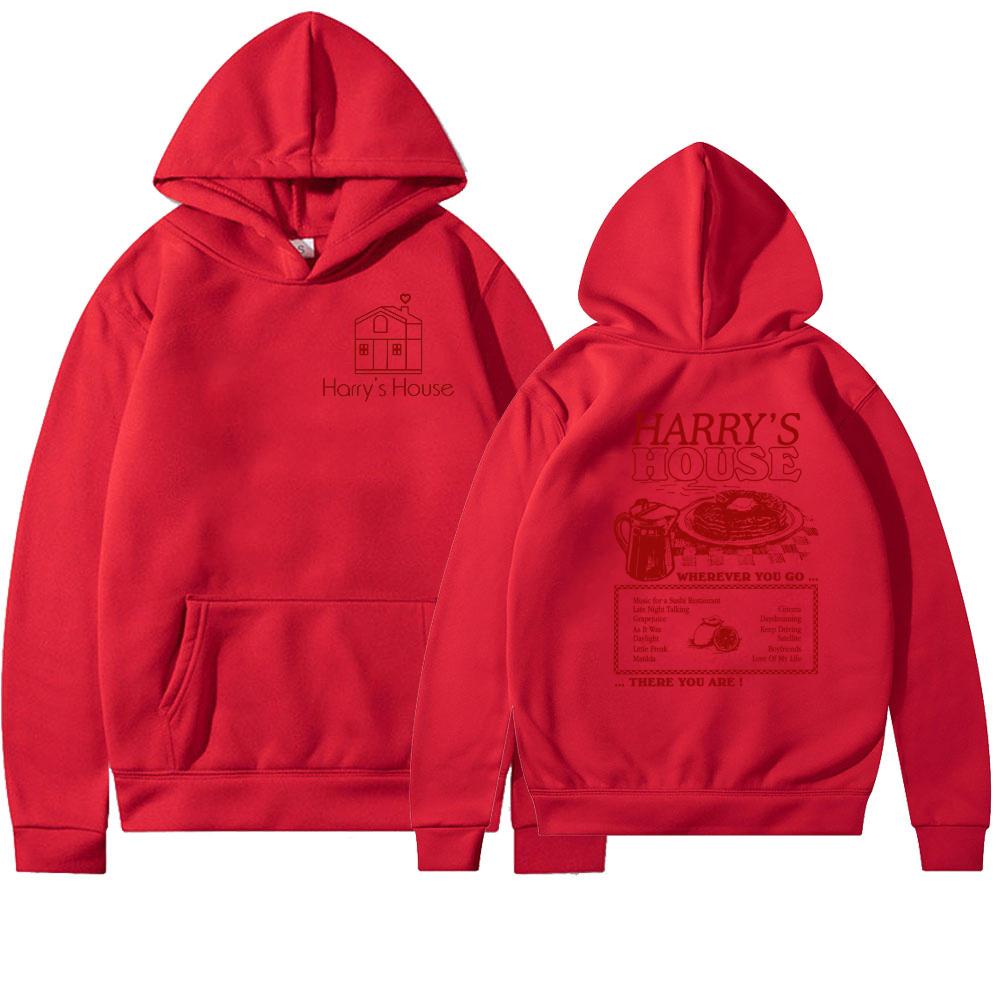 Vintage Harry's House Hoodie Double Side Print Harry's House Track List Pullover