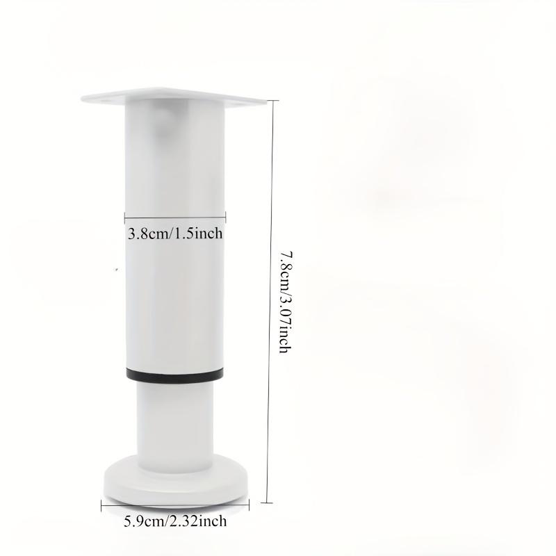 4pcs Adjustable Metal Furniture Legs with Height Customization - Ideal for Cabinets, Sofas & More