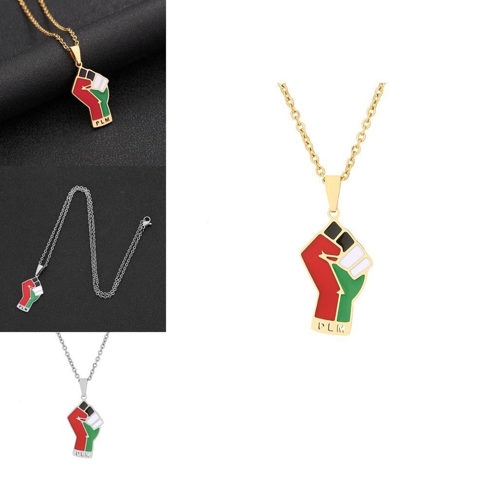 Nerezová ocel Palestinská mapa Přívěsek Náhrdelník Etnický styl Trendy Titanová ocel Doplněk pro pár