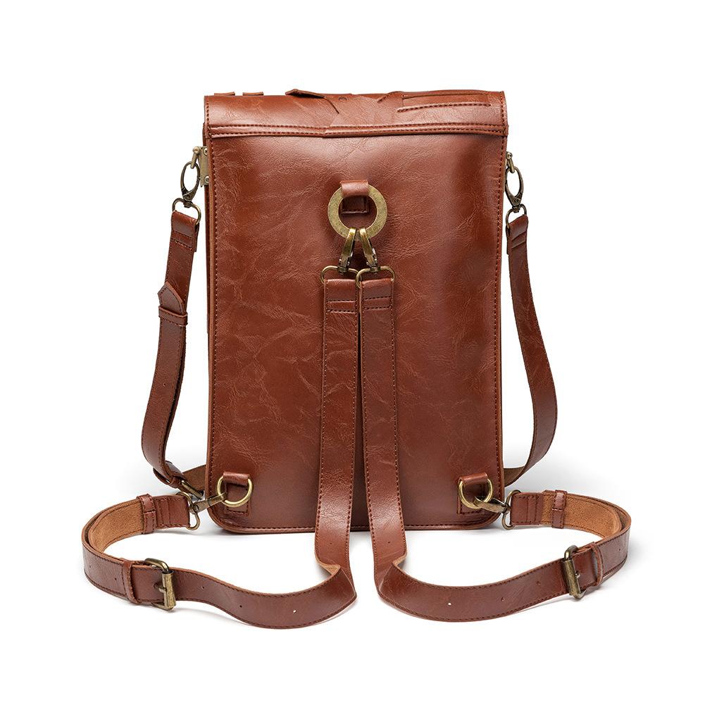 Bag Women'S Retro Style Women'S Backpack Steampunk Gear School Bag One Shoulder Crossbody