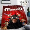 1 Stück Ferdinand-Print Flanelldecke, Hohe Qualität, Bequem für alle Jahreszeiten, Heimdekoration, Wärme und Komfort, Perfekt für Weihnachtsgeschenke