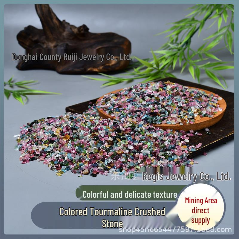 

Natural Tourmaline Gravel for Mandalas, Fish Tanks, Bonsai, and Nail Art. 3-5mm 100g