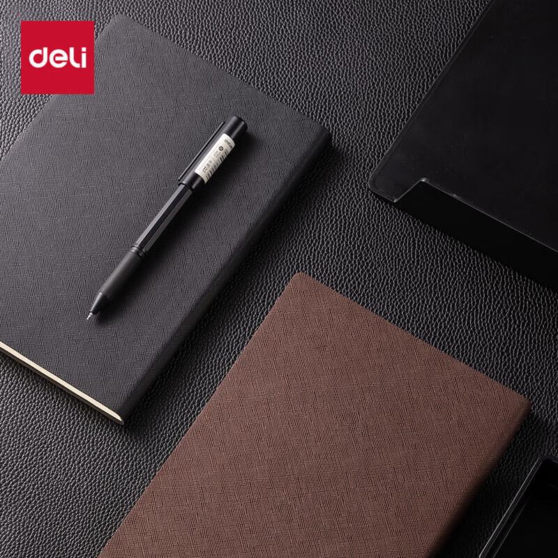 Deli B5 Leather Cover Business Notebook