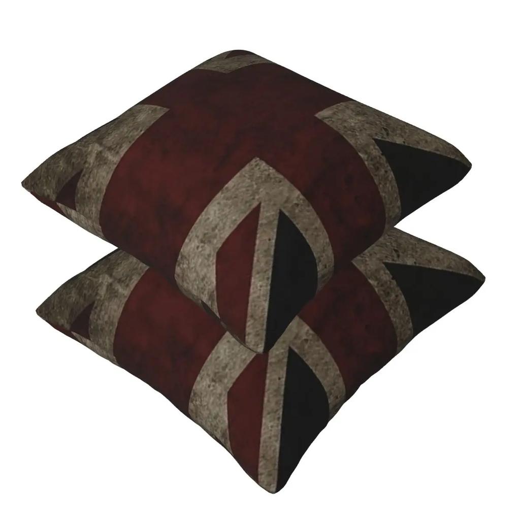 British Flag 2 Pcs Square Pillowcase Pillow Cover Cushion Zip Decorative Comfort Throw Pillow For Home Sofa