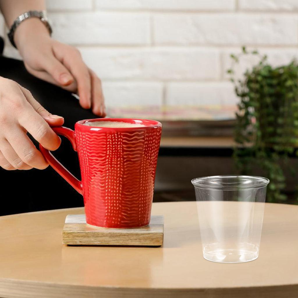 100 Pcs Disposable Wineglass Sample Cups Measurement Multi-use Party Plastic for Drinking