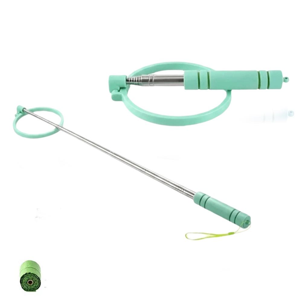 Non-Contact Dog Poop Scooper Retractable Dog Waste Picker Pet Waste Cleaner Friendly Grabber