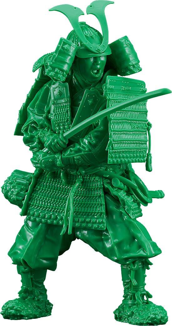 

PLAMAX Kamakura Period Armored Warrior in Green Green Color Assembled Plastic Model 1/12 Outfit, Edition, 1/12 Scale, зелёный