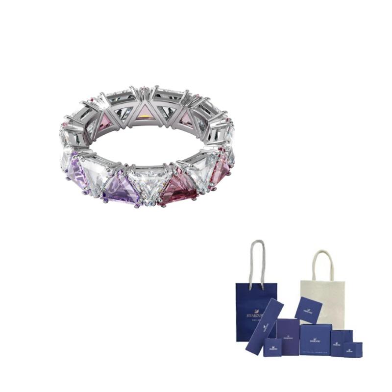 Swarovski Matri 925 Sterling Silver Rings Womens 58-Branded gift bag