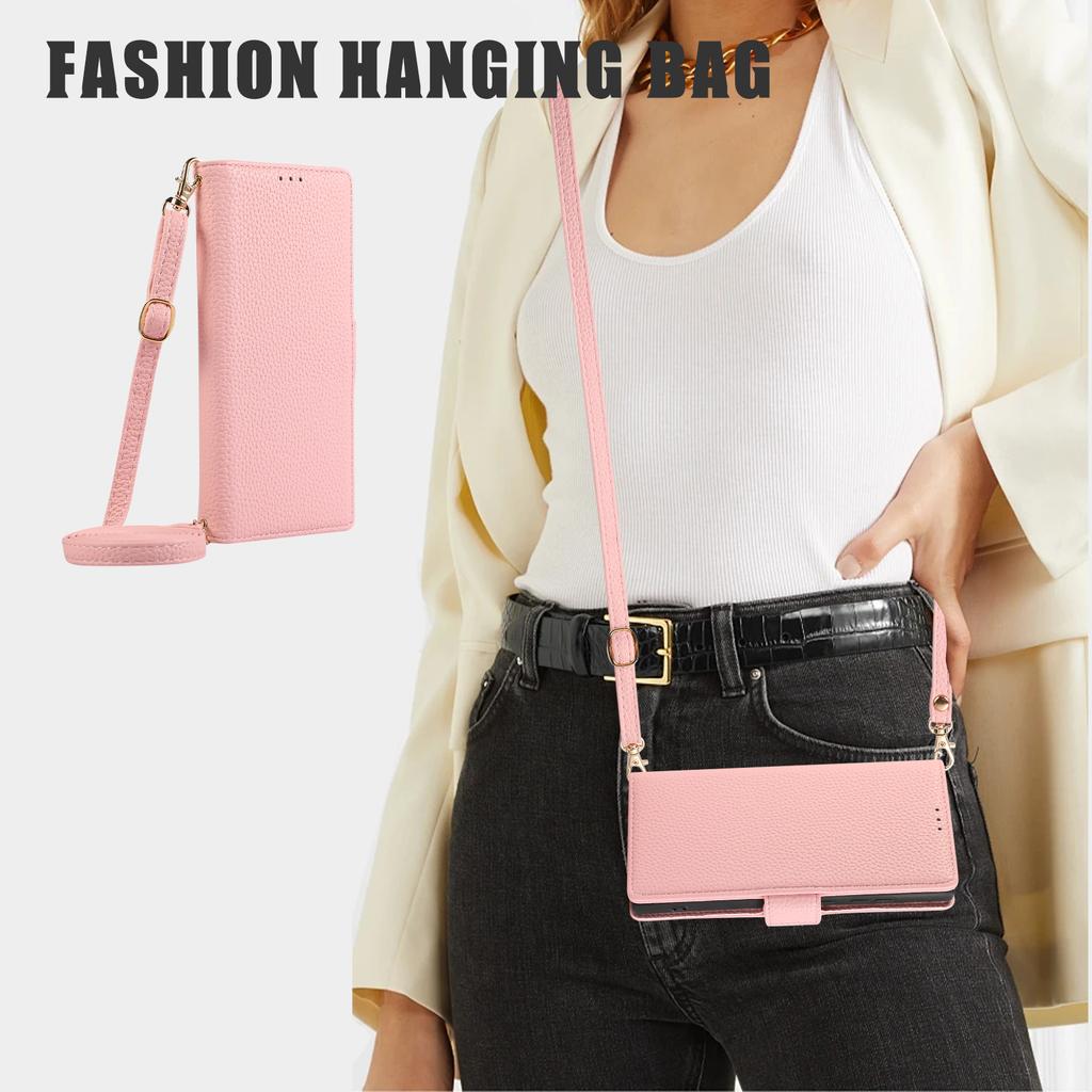 Crossbody Wrist  with Card Holder Phone Case for Samsung Galaxy SA24 S23 S22 Ultra Plus A05S A05 A15 A25 A35 A55 A24 A35 A54