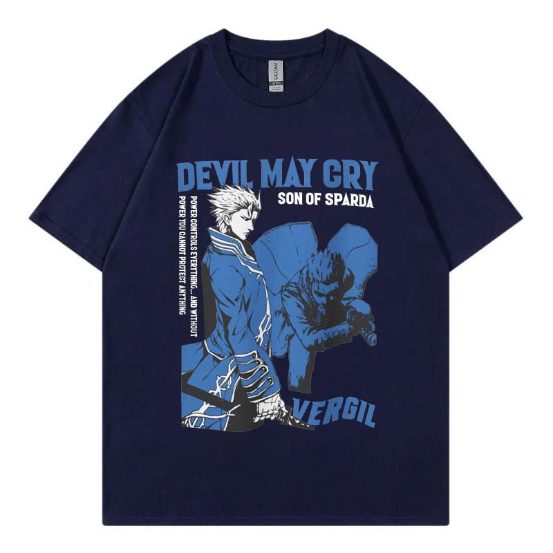 Hot Game Devil May Cry Graphic T Shirts Fashion Vintage Oversized Short Sleeve Tshirt Unisex Casual Cotton Tshirts Streetwear