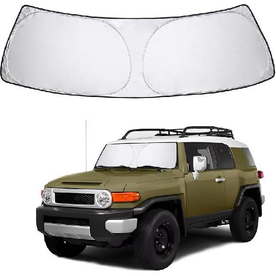 Proadsy 2025 Upgrade Front Windshield Sun Shade Foldable RAV4 Sunshade Protector Fit -2025 RAV-4 SUV Crossover, TRD Off-Road, LE XLE Premium Limited