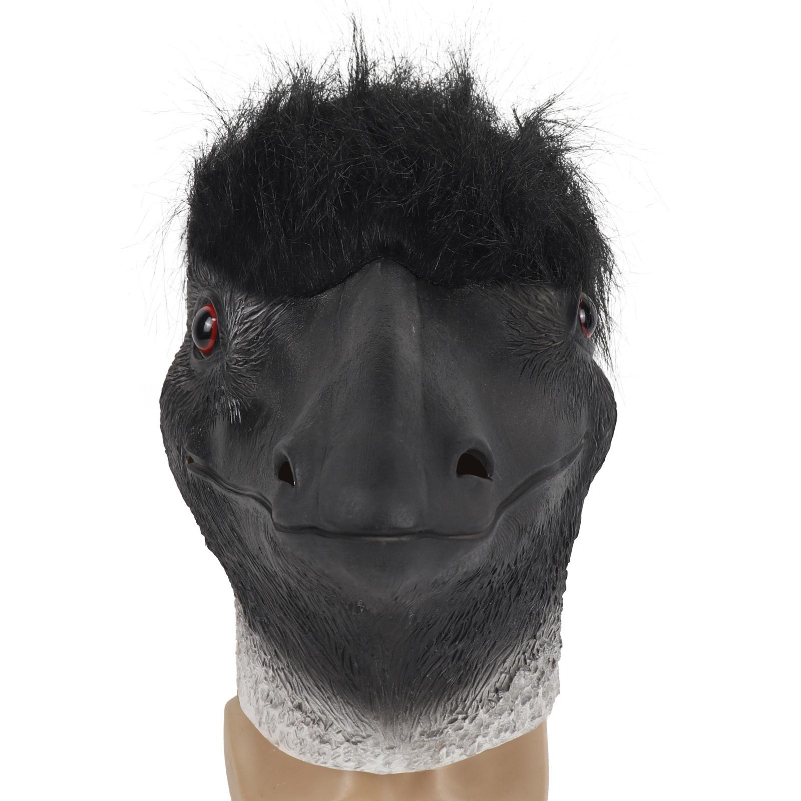 Halloween Ostrich Mask Animal mask for costume parties and masquerades Ostrich headgear Ostrich mask