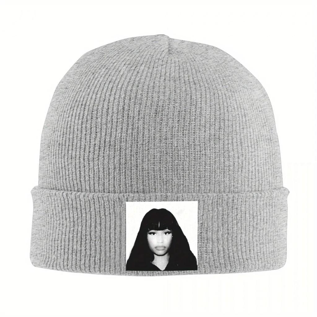 Super Freaky Girl Nicki Minaj Print Beanie Hats YK Cool Caps FeUnisex Unisex Hippie Knit Hat Winter Design Elastic Beanie Hat