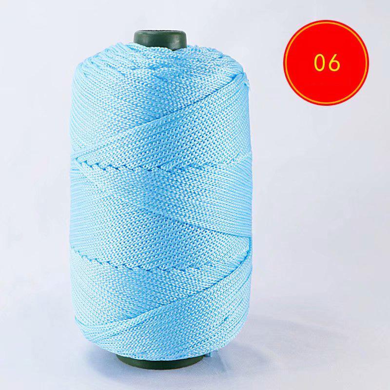 230 Grams Light Viscose Ice Rope 200M Summer Sun Hat Handwoven Diy Hook Cushion Hollow Bright Silk Medium Thick Wool Yarn Thread