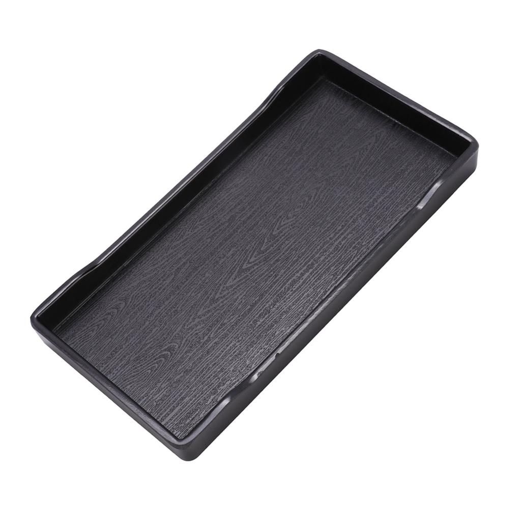 Plastic Anti Slip Climb Pet Tortoise Chameleon Lizard Square Drinking Food Feeder Dish(Black)