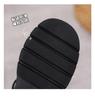 Women's Black Matte Lace-Up Shoes with Thick Soles, Height-Enhancing, British Style, New for Spring and Autumn 2024.