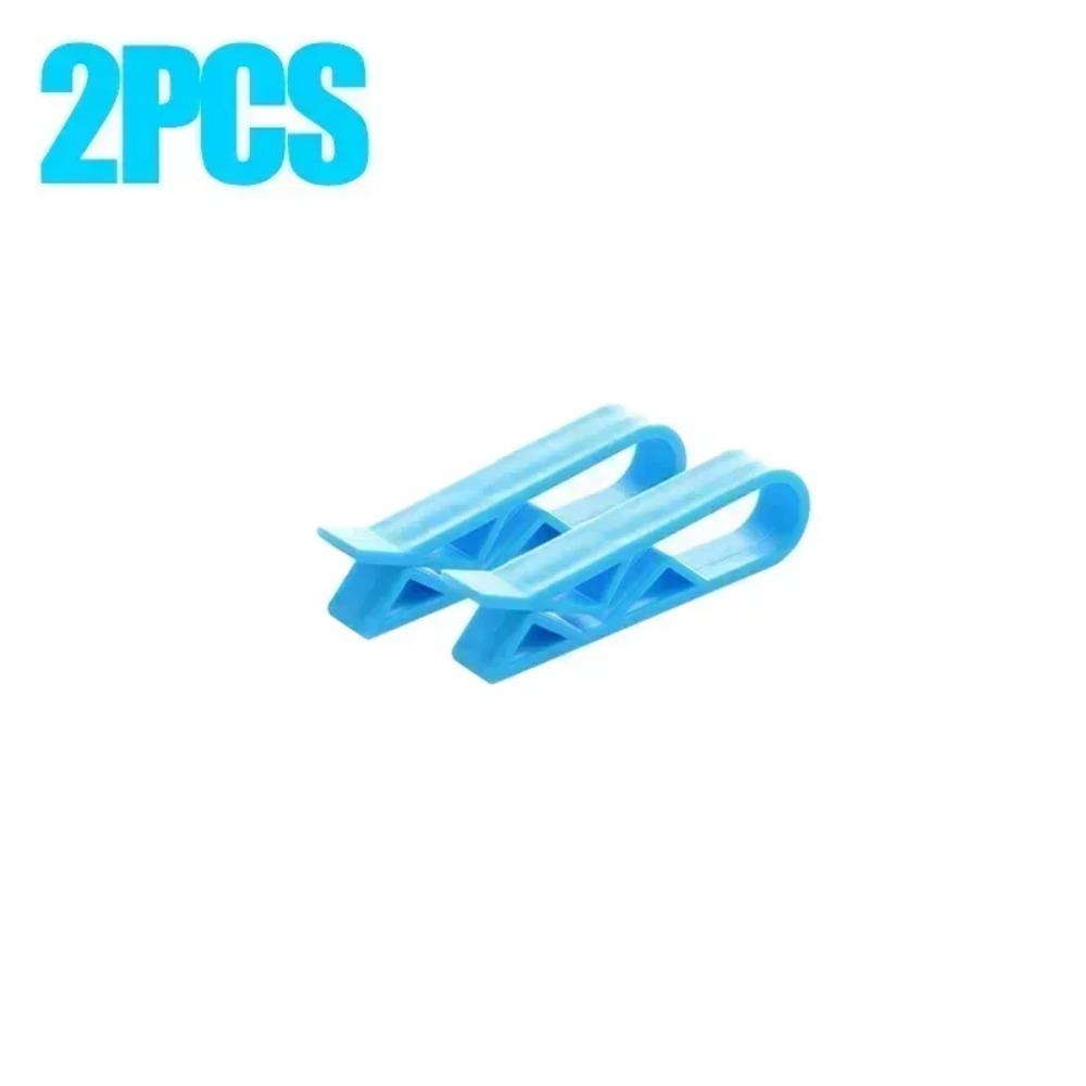 

2/50 шт. фиксированные зажимы для мусорного контейнера многоразовые мусорные мешки противоскользящие держатели зажимы зажим для хранения закусочных мешков бытовая герметизация организация 2PCS синий