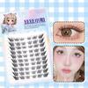 Fox Series Large Capacity Eyelash Book Manga False Eyelashes Natural Long Curled Thin Fluffy Stem Segmented False Eyelashes