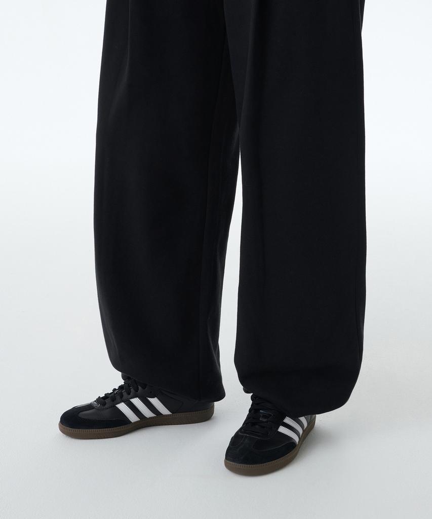 MUSINSA STANDARD WOMAN Women'S Deep Tuck Variable Wide Lounge Sweatpants [Black]