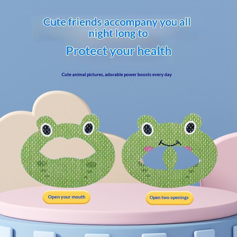 Cartoon Closed Mouth Sleep Stickers 30 Sheets Non-Toxic Anti-Snoring Patches for Children Home Use