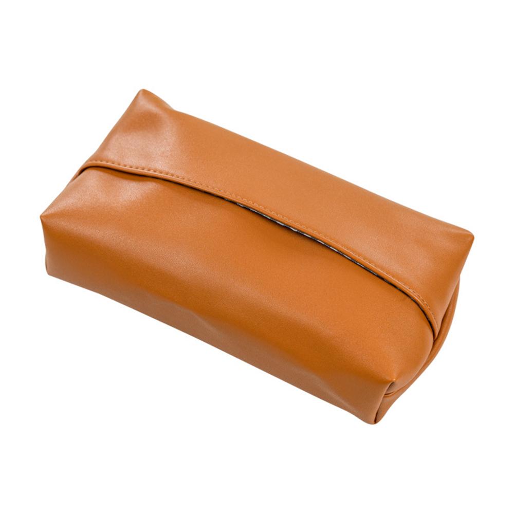 Car Tissue Container PU LeatherTissue Box Cover Multifunctional Desktop Drawer Napkin Holder Household Bathroom Organizadores