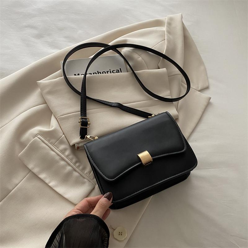 Trendy 2024 Summer Fashionable Casual Underarm Bag Stylish Square Shoulder Bag In Black Green White Orange For Daily Use