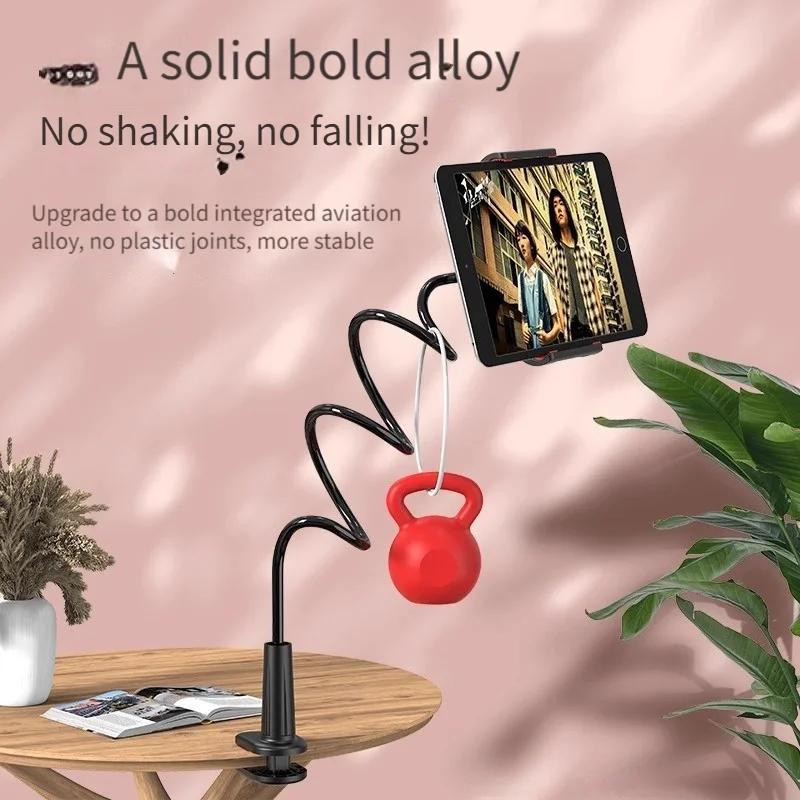 Tablet Bracket for Bed Desk Gooseneck Tablet Stand Flexible Long Arm Clamp Tablet Holder For Smartphone Redmi Lenovo Pad