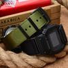 Cinturino in nylon 22mm Adattatore in acciaio inossidabile 16mm per Casio G-Shock GA-110/100/120 GD-100 DW-5600 5610 Connettore cinturino