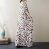 V-Neck Floral Skinny Vintage Long Skirt