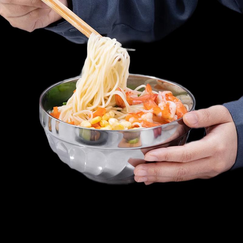 Abay 304 Stainless Steel Double-Layer Bowl