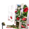 Solar Rose String Lights: Outdoor & Indoor Decorative Flower Vine for Patios, Balconies, Railings, and Ambiance