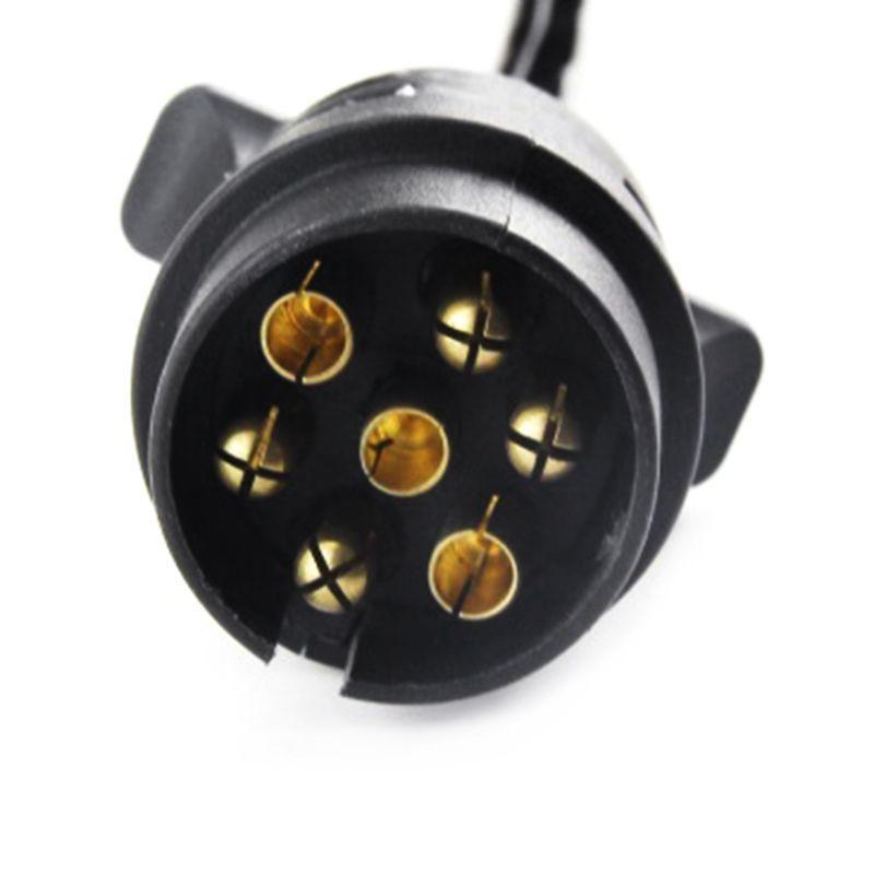 X7JF 7Pin Plastic Socket Plug Electrics Connector Adapter for Car RV Truck Trailer