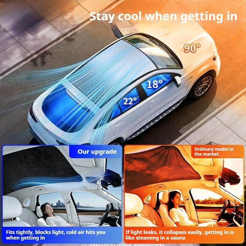 For Li Lixiang L6 L7 L8 L9 Car Sunroof Sun Shade Heat Insulation Sun Visor Roof Sun Protection Sunscreen Interior Accessories