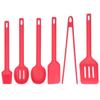 Cooking Utensils 6PCS Food Grade Silicone Heat Insulation Anti Scalding Spoon Spatula Brush Shovel Tong for Kitchen