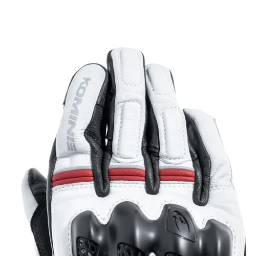 Komine Motorcycle GK-854 Leather Protect Warm Gloves HG Black Red M