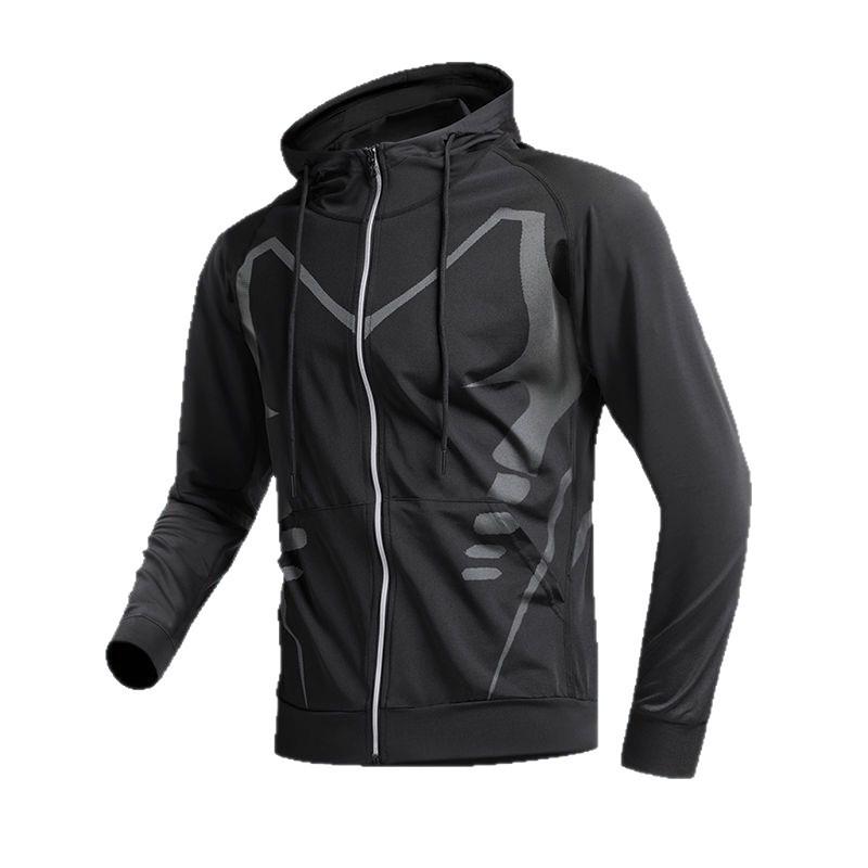 Trendige Langarm-Sportjacke 2025: Laufen, Fitness, Windjacke für Frühling/Herbst, Radfahren, Training, Bergsteigen Oberbekleidung.
