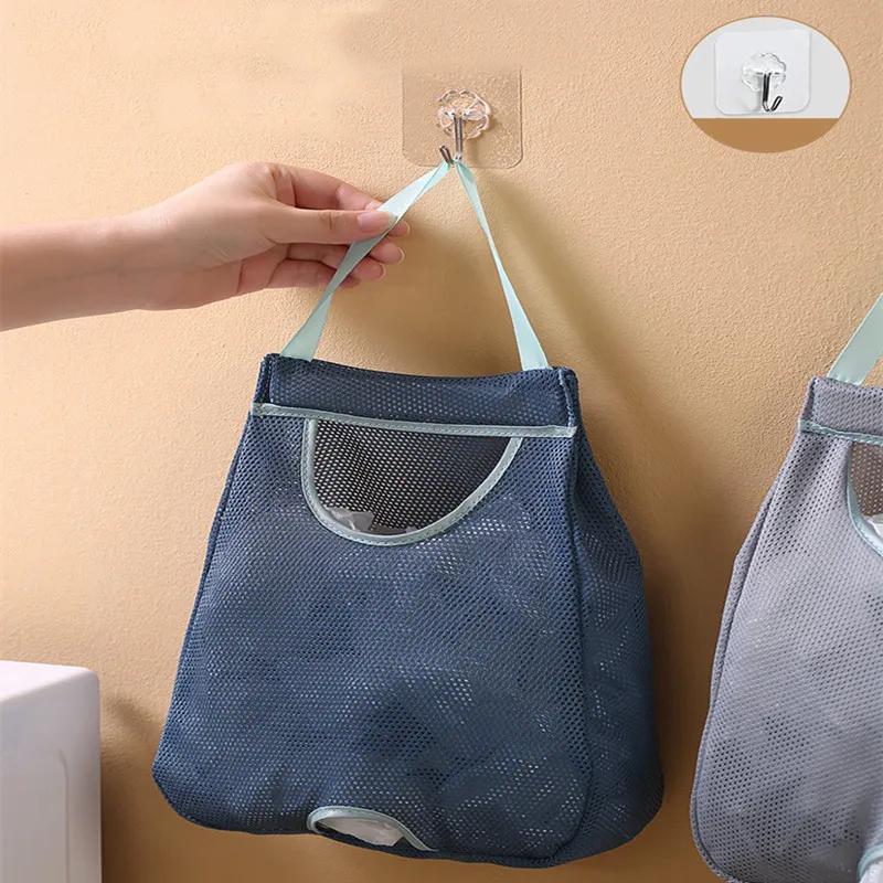 Kitchen Garbage Bag Storage Artifact Plastic Bag Storage Box For Shopping Bags Wall Mounted Pull-Out Sorting Bag Collection YLE544