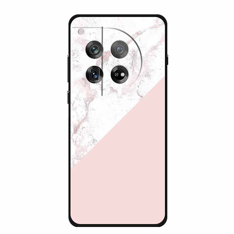 Marble Shell For OnePlus Ace 3 3 Pro Case Luxury Protector Soft Silicone Phone Cover for OnePlus 12R 12 R Colourful Black Fundas