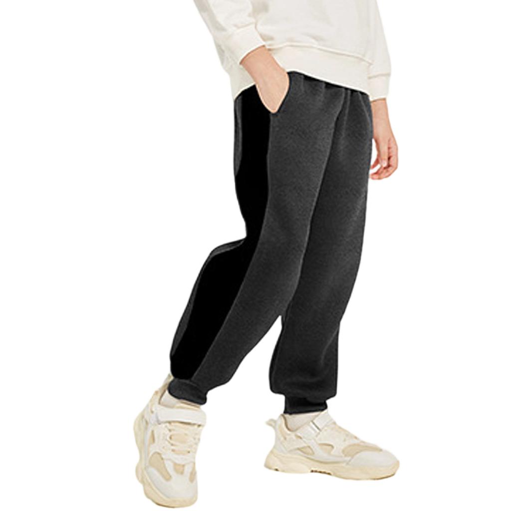 Pantalon de survêtement de sport pour enfants, Pantalon décontracté épais à cheville élastique
