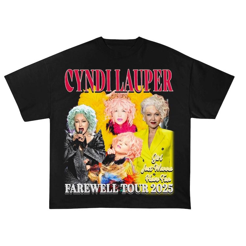 Cyndi Lauper Girl Just Wanna Have Fun Farewell Tour Unisex T-Shirt S