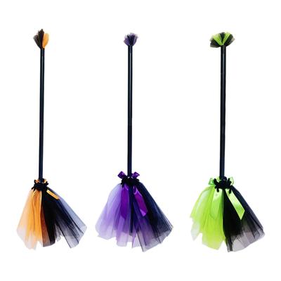 Kids Broom Cosplay Props Creative Portable Party Broomsticks for Dance Party Fancy Dress Theme Party Girls Masquerade Show