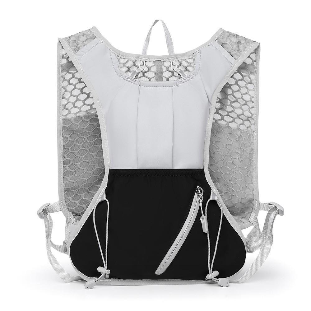 Durable Lightweight Hydration Backpack Large Capacity Waterproof Running Vest Breathable Adjustable Chest Pack for Outdoors