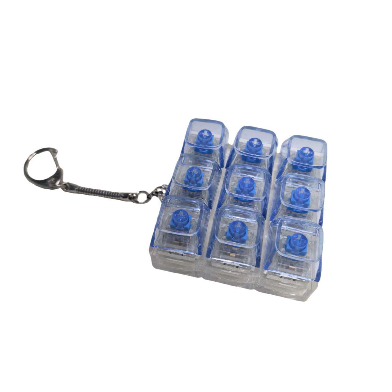 

Дев ятиклавішна механічна клавіатура Брелок для зняття стресу No Light