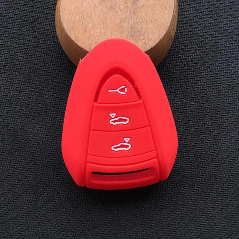 Silicone Rubber Folding Flip Remote Key Fob for Porsche 911 997 Boxster S 2S 4S Turbo Cayman 996 Cayenne key accessories