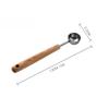 1pc Stainless Steel Measuring Spoon, Wooden Handle Milk Powder Spoon, Non-Stick Powder and Non-Rust Seasoning Measuring Spoon