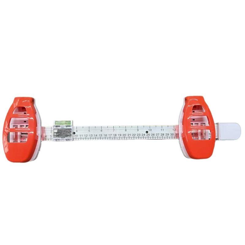 A96I-Balance Scale Picture Frame Hanging Tool Leveling Ruler Positioning Measuring Ruler