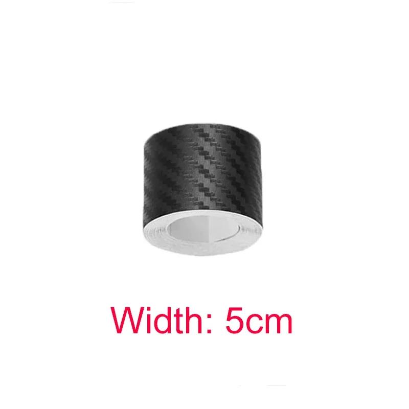 3/5/10M Carbon Fiber Car Stickers Auto Door Threshold Trunk Protective Strip Anti Scratch Tape Waterproof Decal Auto Accessories