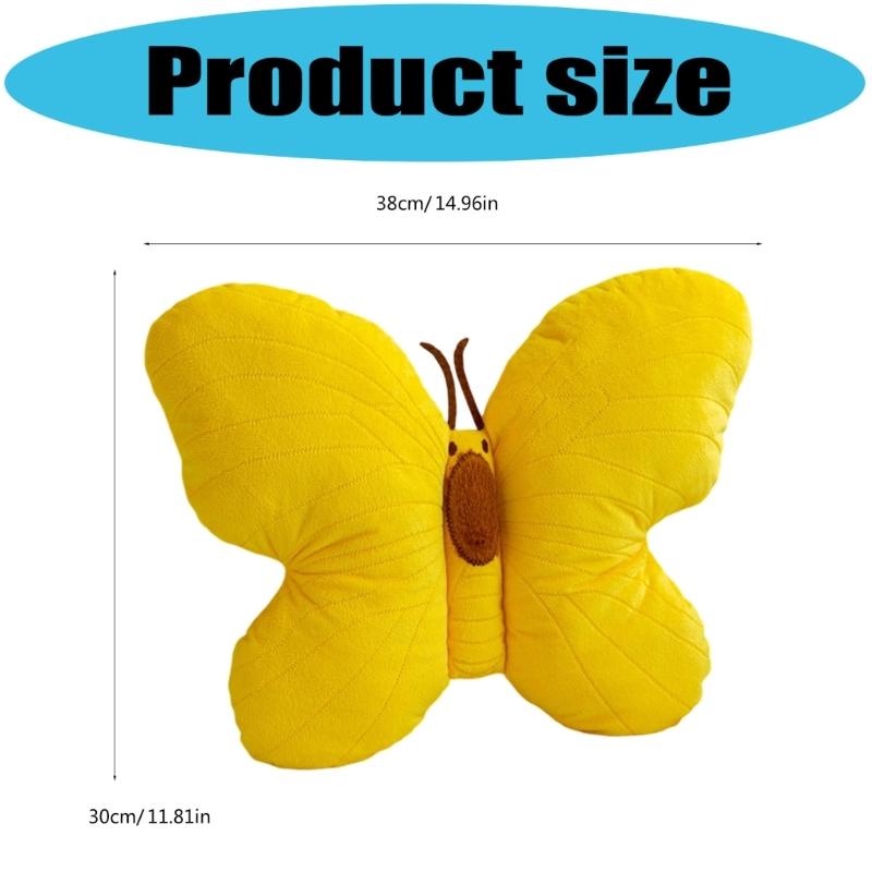 Soft Plushes Butterfly Pillow for Bedroom Living Room Decoration and Kids Room