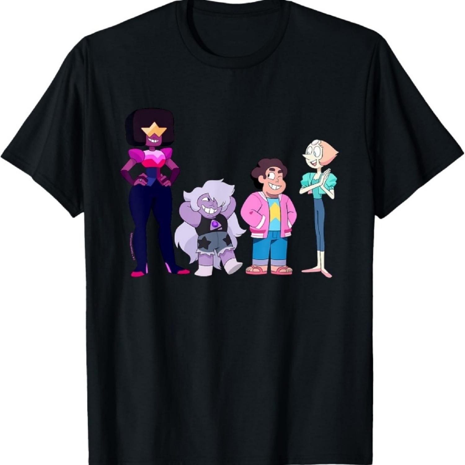 Футболка Steven Universe Crystal Gems Gang S чёрный